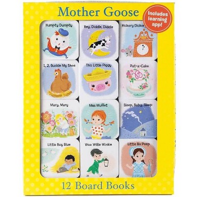 Mother Goose (12 Book Set & Downloadable App!) - (Early Learning) by  Little Grasshopper Books (Hardcover)