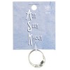 Dicksons 35-8335 Ask Seek Knock Wide Mobius Silver Plated Metal Women's Fashion Ring, Size 8 - 2 of 2
