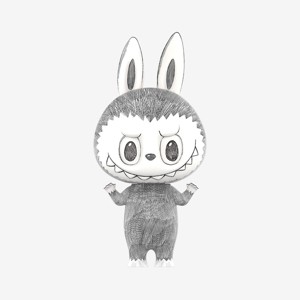POP MART The Monsters MEGA LABUBU 400% Sketch Figure AUTHENTIC - 1 of 3