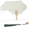 Unique Bargains Portable Double-Sided Long Handle Round Flying Fairy Folding Fan 1 Pc - 3 of 4