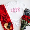 Simply Sage Market Women's Love Never Fails Checkered Short Sleeve Graphic Tee - 3 of 4