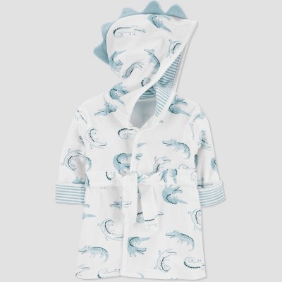 Image of Carter's Just One You® Baby Boys' Gator Bath Robe - Blue