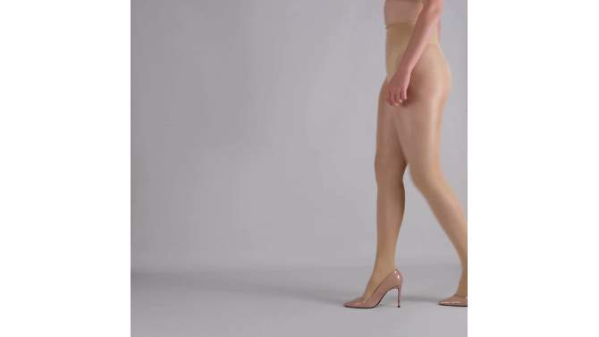LECHERY Women's Lustrous Silky Shiny 40 Denier Pantyhose (1 Pair), 2 of 10, play video