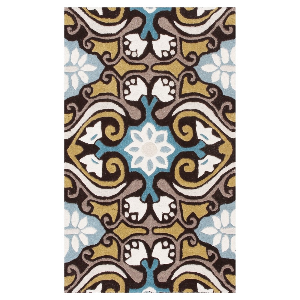 Ever Area Rug - Blue/Brown (3'x5') - Safavieh