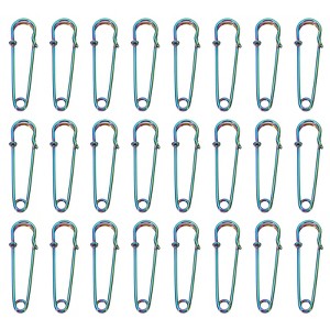 Unique Bargains Metal DIY Blankets Crafts Brooch Making Home Sewing Large Safety Pins 24 Pcs - 1 of 4