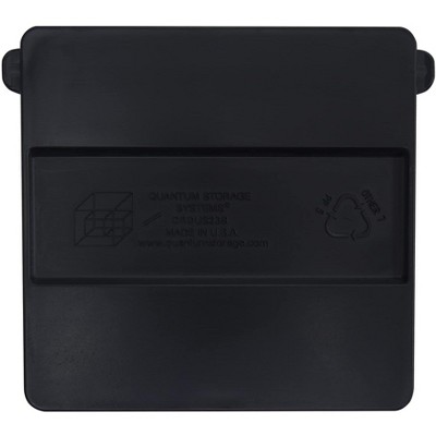 Quantum Storage Systems Cross Divider, For Bin (Qus238), Black (Pack Of 6), Made In Usa
