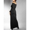 Jess by Meiko Women's Flower Embellishment Bodycon Off Shoulder Maxi Dress - 3 of 4