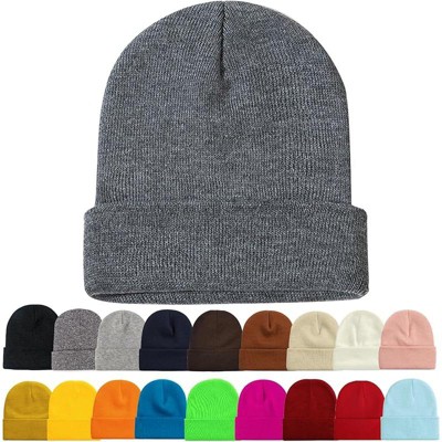 MSDC 2 Pack Beanie for Men Women Slouchy Beanie Hats Winter Knit Caps Soft Ski Hat Unisex