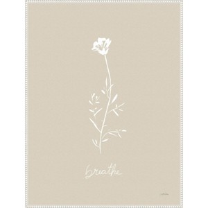 32"x42" Delicate Wildflowers IV by Katrina Pete Framed Canvas Wall Art Print White - Amanti Art: Modern Style, Vertical Lithograph - 1 of 4