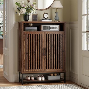 6-Tier Shoe Storage Cabinet with Adjustable Shelves, Freestanding Shoe Organizer - 1 of 4