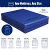 Aoibox Extra-Thick Mattress Bag with 8 Handles Reusable Zippered Cover Protector for Moving Storage Blue Twin Size - 3 of 4