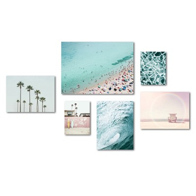 Americanflat - Beach Photography Canvas Gallery Wall Set by Sisi and Seb