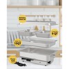9QT Electric Chafing Dish Buffet Set, Stainless Steel Food Server with Temperature Control Display for Parties, Catering, and Festivals. - 4 of 4