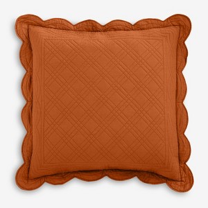 BrylaneHome 100% Cotton Florence Euro Sham - Euro, Spice - 1 of 1