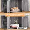 Cat Litter Box Enclosure Cabinet with Ladder - Modern Villa Hidden Cat Furniture for Home - 4 of 4