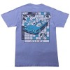 Batmanga Batman & Robin Batmobile Men's Monterrey Periwinkle Crew Neck Short Sleeve T-shirt - 4 of 4