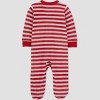 Carter's Just One You® Baby Striped Reindeer Sleep N' Play - Red - 3 of 4