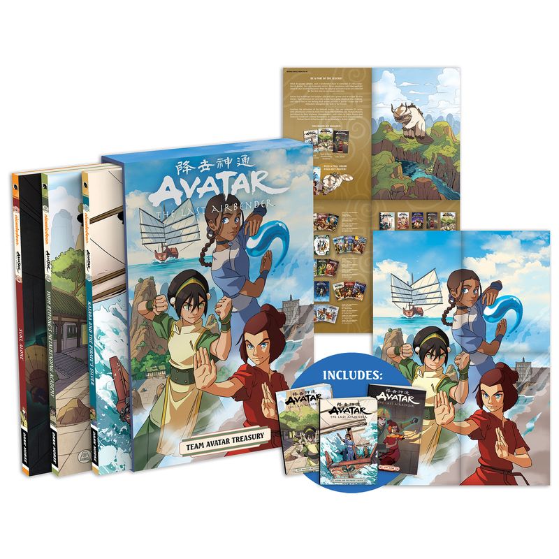 Avatar: The Last Airbender--Team Avatar Treasury Boxed Set (Graphic Novels) - by  Faith Erin Hicks (Mixed Media Product), 1 of 2