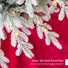 Pre-Lit Potted Flocked Christmas Tree, Realistic Artificial Décor, w/ Twinkling White & Multi LEDs - 4 of 4