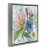 Stupell Industries Stylish Pop Flowers Black Framed Floater Canvas Wall Art - 3 of 4