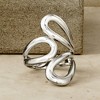 Ross-Simons Italian Sterling Silver Abstract Floral Ring - 4 of 4