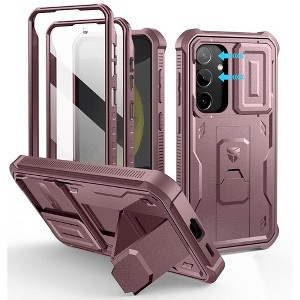 Dexnor for Samsung Galaxy S24 Case with Built-in Slide Camera Cover & Screen Protector & Kickstand - 1 of 1
