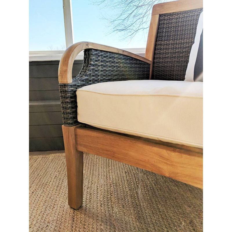 Palma Teak Patio Lounge Chair with Cushion - Cambridge Casual, 4 of 10