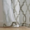 Kate Aurora 2 Piece Grommet Top Light Filtering Geometric Window Curtain Panels - 4 of 4