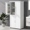 Dexmalle Tall and Wide Bathroom Floor Storage Cabinet - 3 of 4