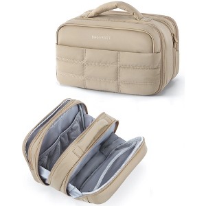 Toiletry Bag for Women, Travel Makeup Bag, Wide-open Portable Make Up Bag Organizer - 1 of 4