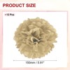 Unique Bargains Birthday Bachelorette Wedding Party Paper Pom Poms Flower Ball Kit 12 Pcs - 2 of 4