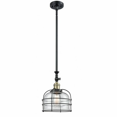Bell Cage - 1 Light Mini Pendant In Traditional Style-13 Inches Tall and 9 Inches Wide