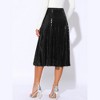 INSPIRE CHIC Women's Sequin Sparkly High Waist Glitter Cocktail Party Midi Skirt - 4 of 4