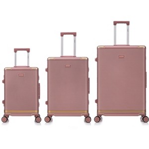 Vynxaria 3-Piece Luggage Set: 20/24/28 Inch PC+Aluminum Frame, Stylish Design with Password Lock for All Travel Needs - 1 of 4