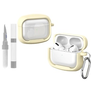 HTUTWOO Case for Airpods Pro/Pro2, Small Waist Macaron Color Earphone Protective Case with Keychain and Cleaning Kit, Shockproof Anti-Scratch - 1 of 4