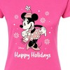 Women's - Disney - Minnie Happy Holidays Fitted Graphic T-Shirt - 2 of 3