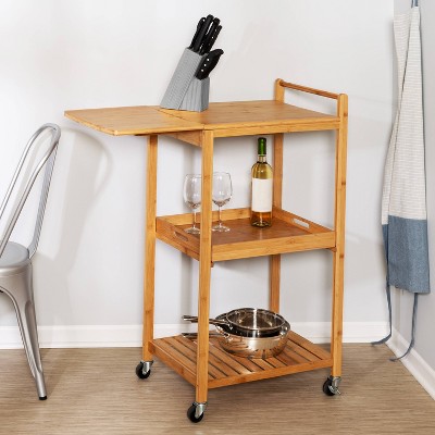 Honey-Can-Do Bamboo Kitchen Cart