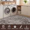 Vintage Machine Area Rug  Non Shedding Soft Distressed Flower Printed Indoor Carpet Non Slip Floor Mat - 4 of 4