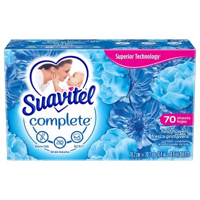 Suavitel Complete Dryer Sheets - Field Flowers - 70ct