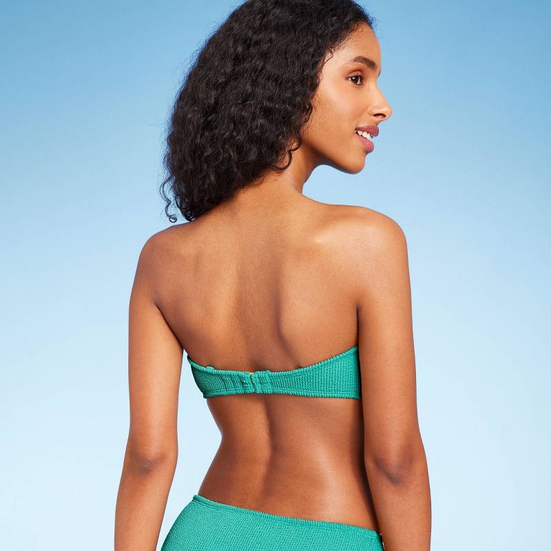 Women's Pucker Textured Light Lift Bandeau Bikini Top - Shade & Shore™, 3 of 12