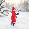Hot Paws Toddler Ski Mittens (2-3 Years) -  Warm Winter Mittens -  Insulated and Waterproof Gloves for Cold Weather, Black - 4 of 4