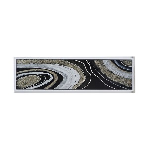 71"x20" Essential Formation Oil Painting on Frame Wall Art Brown/Black - A&B Home: Contemporary Art Deco, Horizontal Layout - 1 of 4