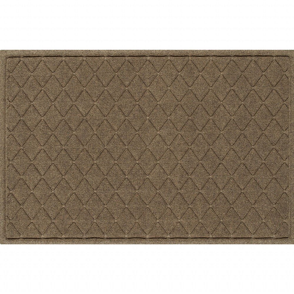WaterHog® Argyle 3'x5'Indoor/Outdoor Doormat Camel