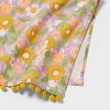 2pk Easter Floral Yellow Pom Hand Towel Purple - Threshold™ - 3 of 3