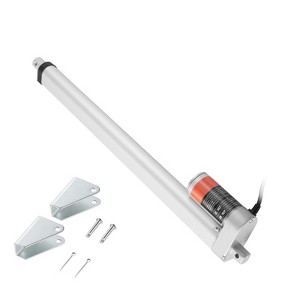 VEVOR Linear Actuator 12V, 16 Inch High Load 330lbs/1500N Linear Actuator, 0.19"/s Linear Motion Actuator with Mounting Bracket, Silver - 1 of 4