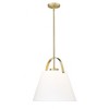 Z-Studio 18" Brushed Nickel One-Light Pendant - Coastal Charm & Farmhouse Elegance - 2 of 4
