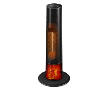 Etust 1500W Tower Space Heater with Flame Effect, Fast Ceramic Heating, 24.6" Indoor Portable Heater - 1 of 4