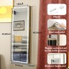Fashion Simple Jewelry Armoires, Jewel Armoire With Led Lights, Jewelry Cabinet Can Be Hung On The Door Or Wall-Cuddlewood - 4 of 4