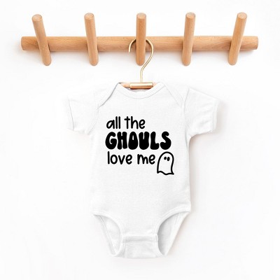The Juniper Shop All The Ghouls Ghost Baby Bodysuit