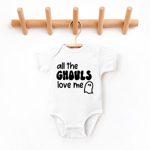 The Juniper Shop All The Ghouls Ghost Baby Bodysuit - 1 of 3